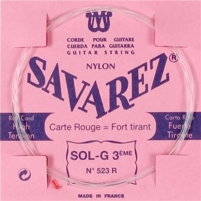 Savarez 523R (Red) Nylon 3rd. String