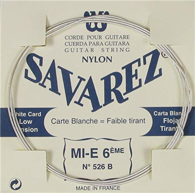 Savarez 526B (White) Wound 6th. String