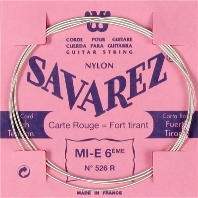 Savarez 526R (Red) Nylon Wound 6th. String