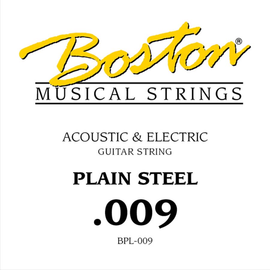 009 string, plain steel