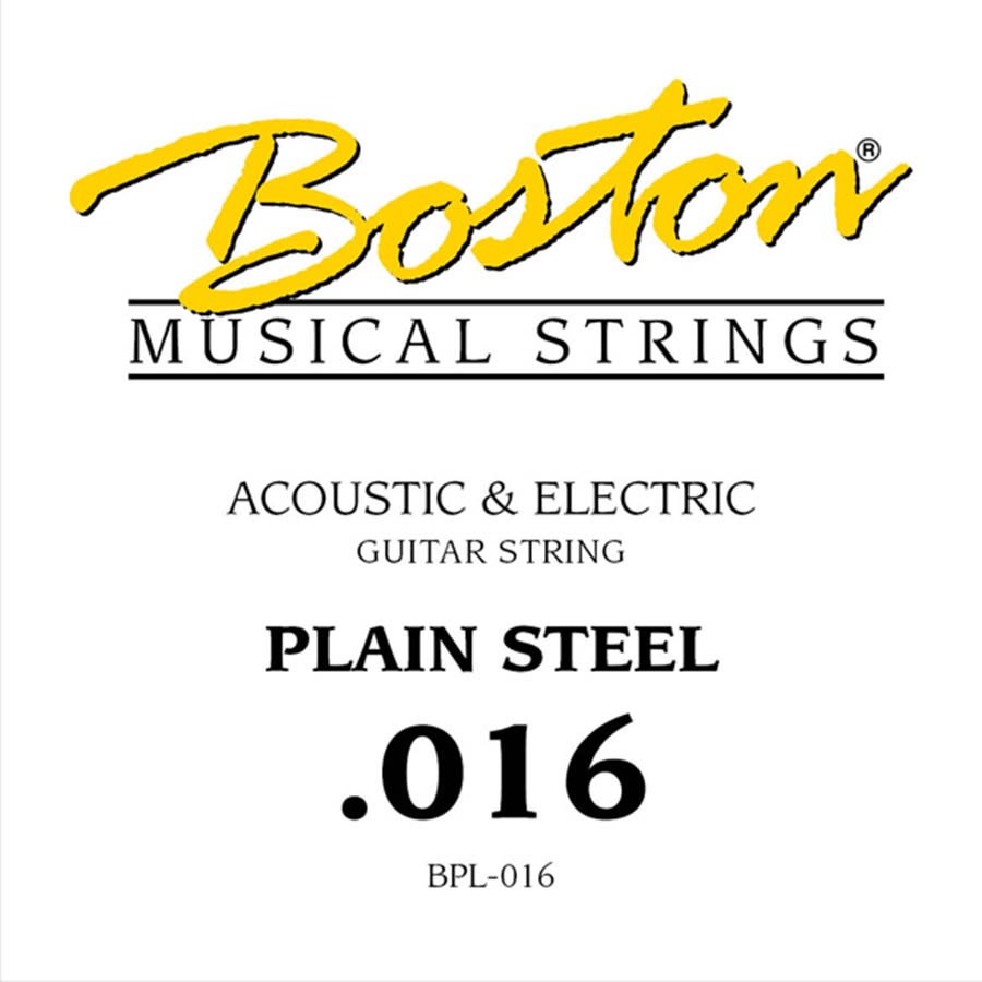 016 string, plain steel