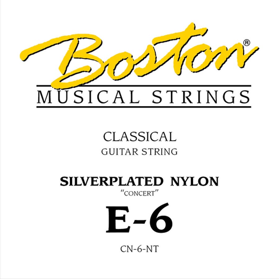 Concert Series E-6 string for classic guitar, silverplated wound nylon, normal tension