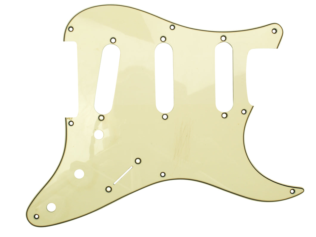 Relic aged cream Stratocaster pickguard ('57, '62 and '72 mounting patterns)