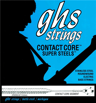 Ghs 5-String Contactcore Stainless Steel Light 40-125