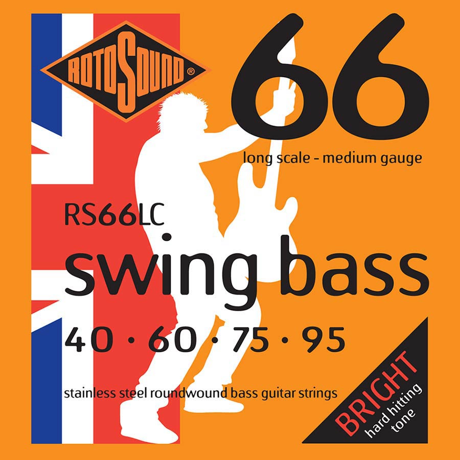 RS66LC Rotosound Swing Bass 66 string set electric bass stainless steel 40-95