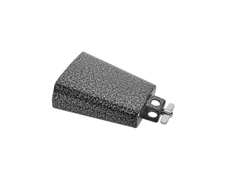 Cow bell, black, with screw, 5