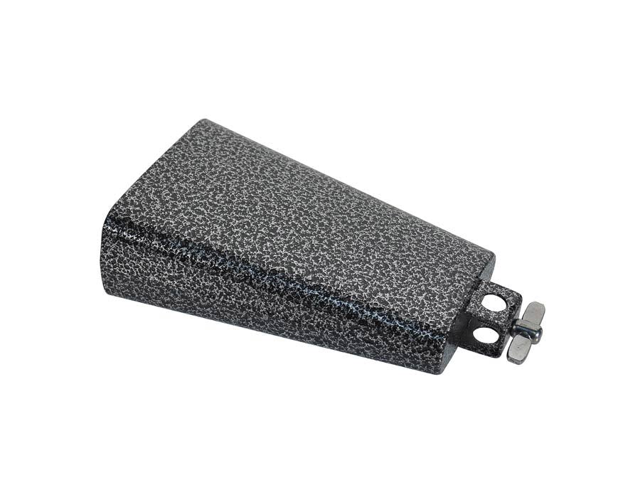Cow bell, black, with screw, 7