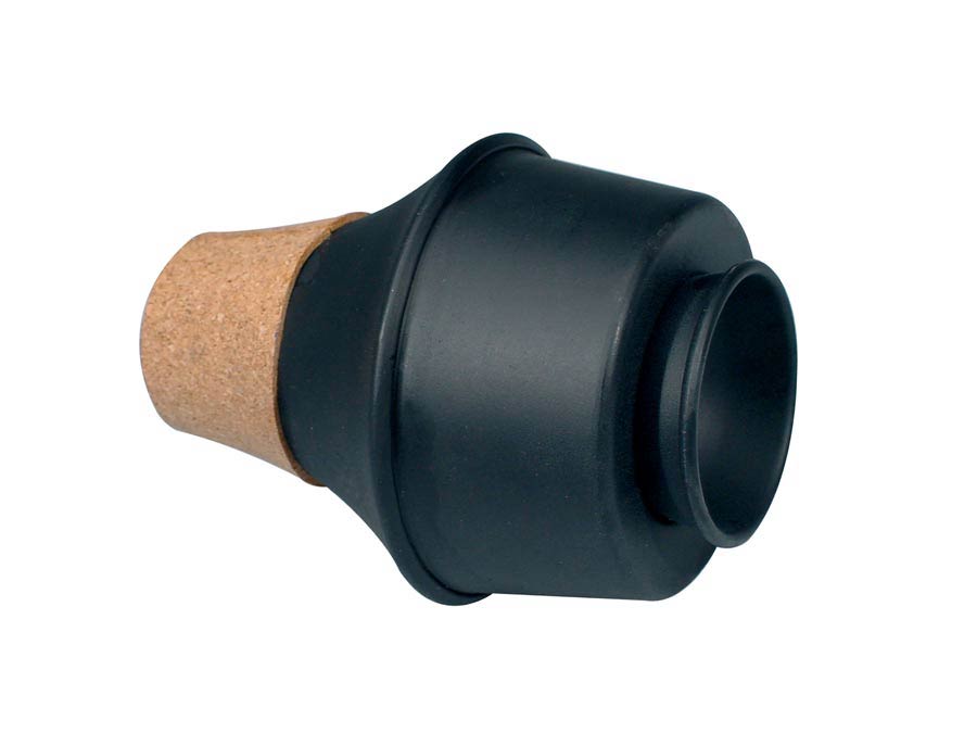 Trumpet mute, wow wow model, aluminum, black