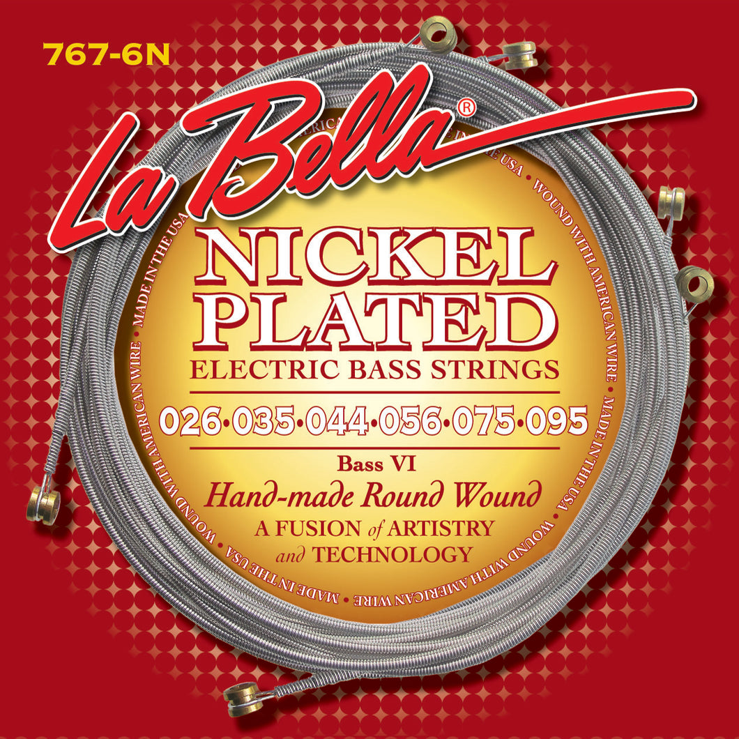 La Bella 767-6N V1 NP ROUND WOUND 26-95