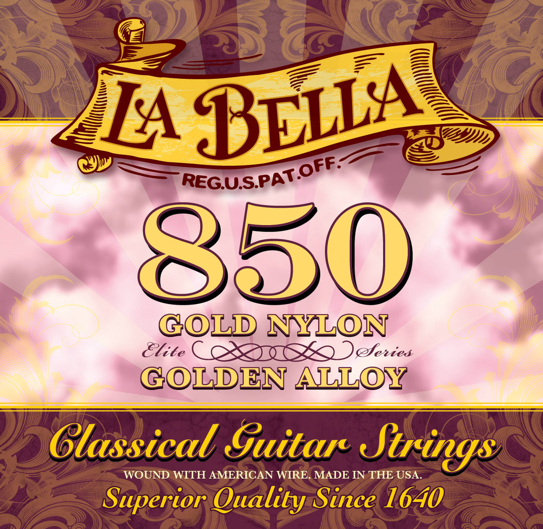 La Bella 850 ELITE GOLD NYLON GOLD ALLOY