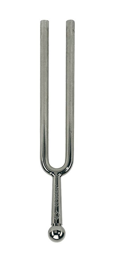 Tuning fork, 4,5 mm., round, nickel plated, e1-329.6 Hz.
