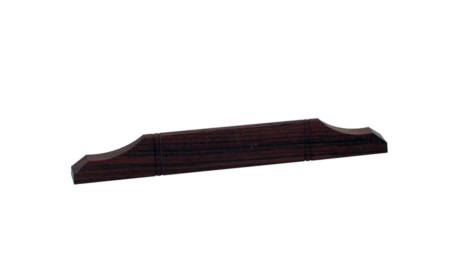 Bridge for mandolin, no saddle, for flat top. rosewood