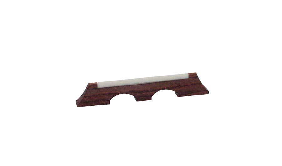 Bridge for banjo, rosewood, galalith saddle, for 4+5+6 string banjo