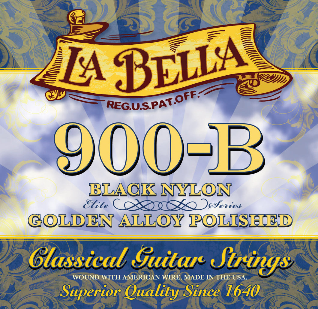 La Bella 900 B ELITE BLACK NYLON CLASSIC