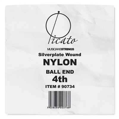 Picato Ballend Silver Plated Nylon 4th