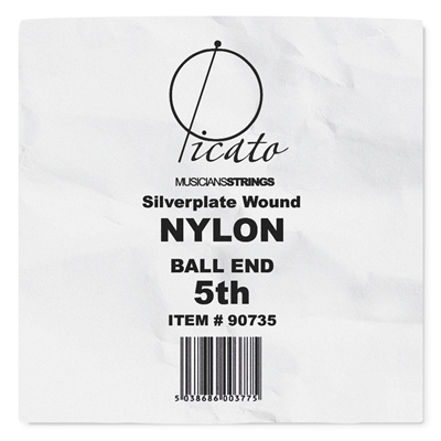 Picato Ballend Silver Plated Nylon 5th
