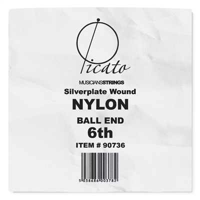 Picato Ballend Silver Plated Nylon 6th