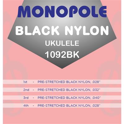 Monopole 1092Bk Ukulele Black Nylon Set