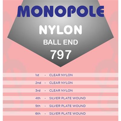 Monopole 797 Clear'N'Silver Nylon Ballend Set