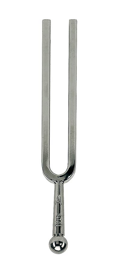 Tuning fork, 4x5 mm., square, nickel plated, a1-440.0 Hz.