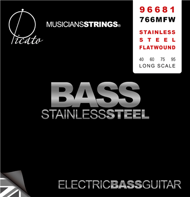 Picato 766Mfw Stainless Steel Flatwound Bass Set 40-95
