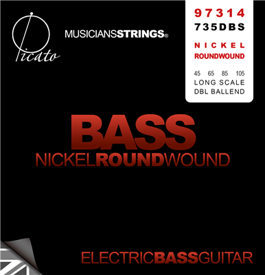 Picato Nickel Roundwound Double Ball End Bass 45-105