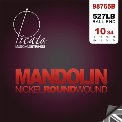 Picato 527Lb Nickel Ballend Mandolin Light Set