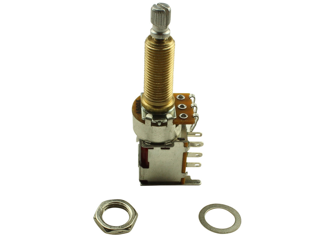 Alpha long shaft push/push potentiometers A500k