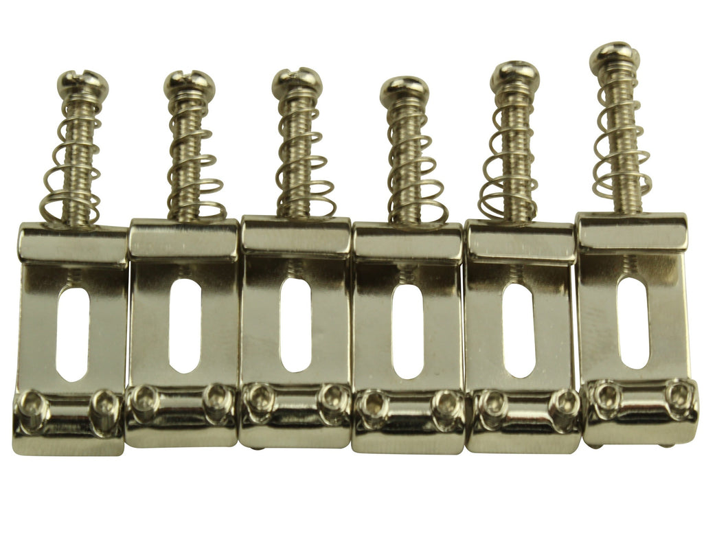 Stratocaster vintage style bent steel bridge saddle set