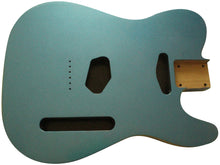 Load image into Gallery viewer, Metallic blue alder nitrocellulose gloss Telecaster body
