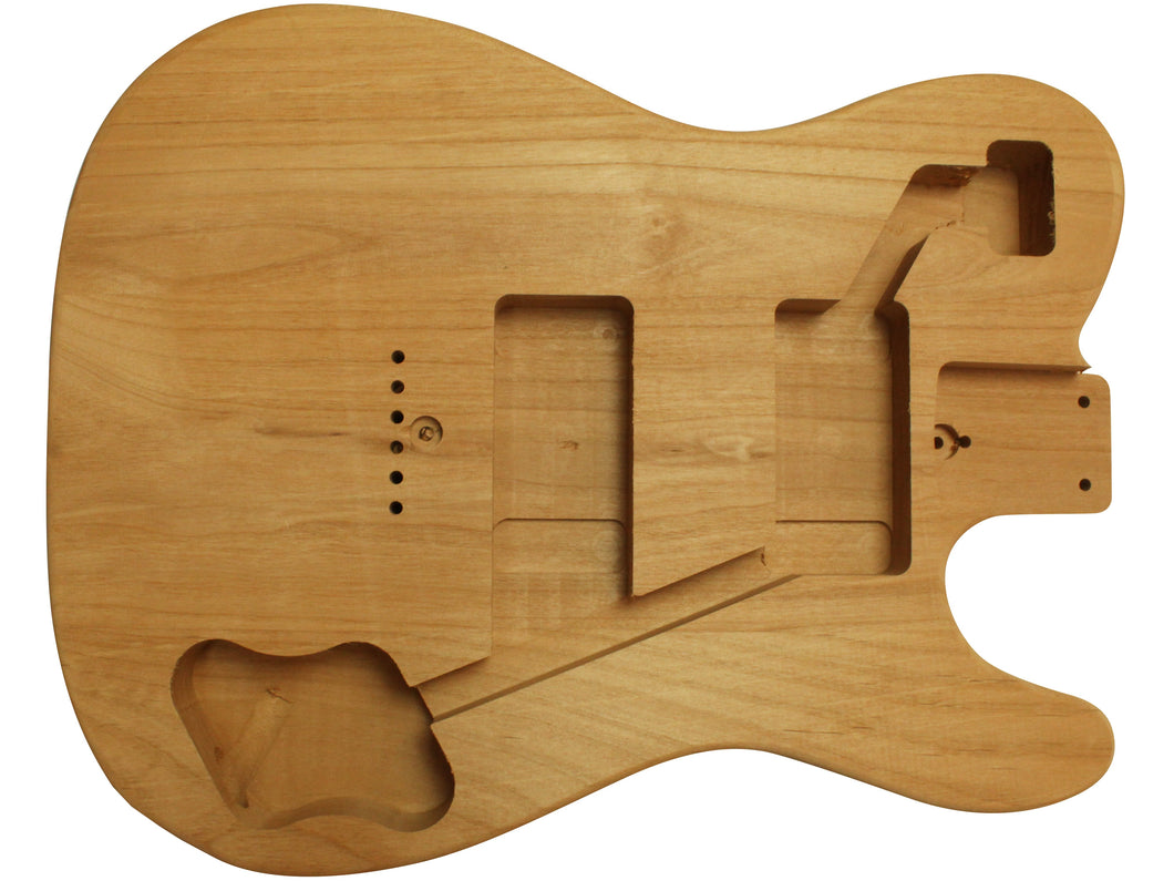 Unsanded raw alder Telecaster Deluxe body