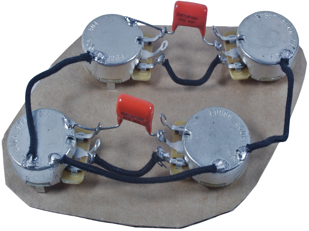 Les Paul style main cavity wiring harness