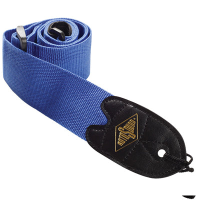 Blue nylon webbing strap