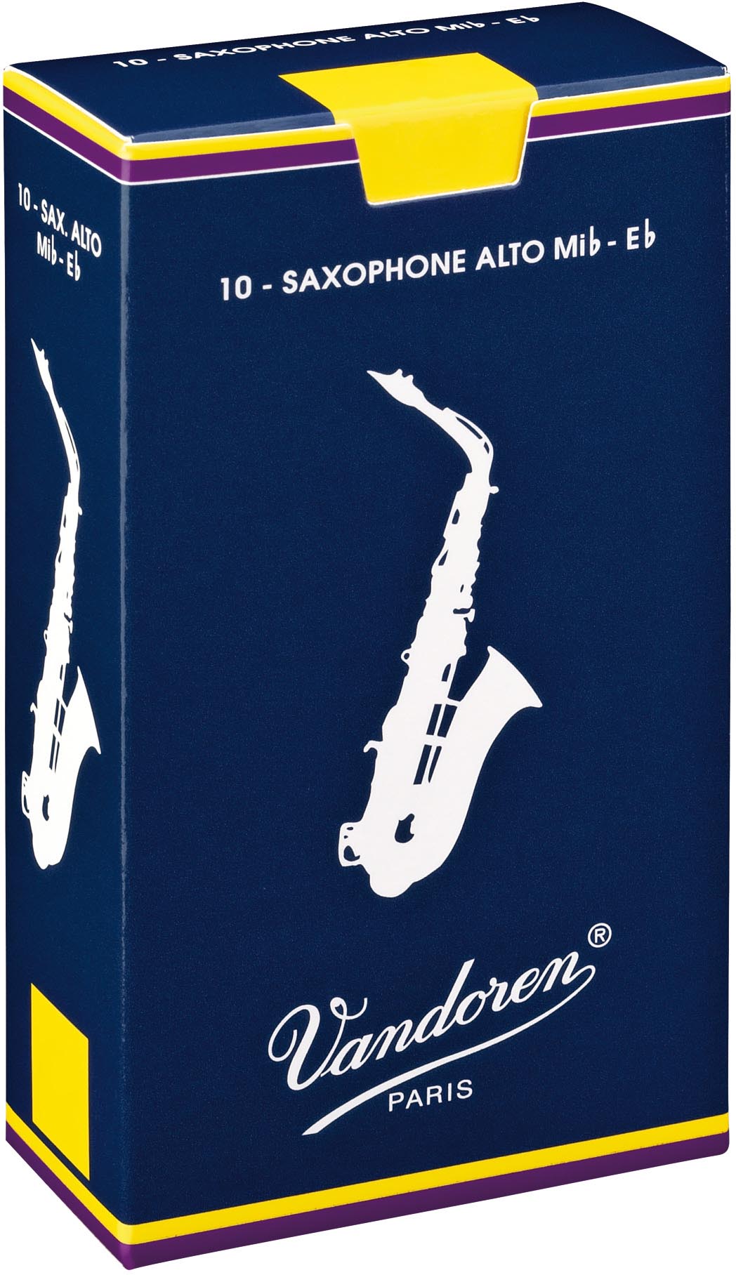 Vandoren Traditional Alto Sax, Box of 10 - Strength 2.5