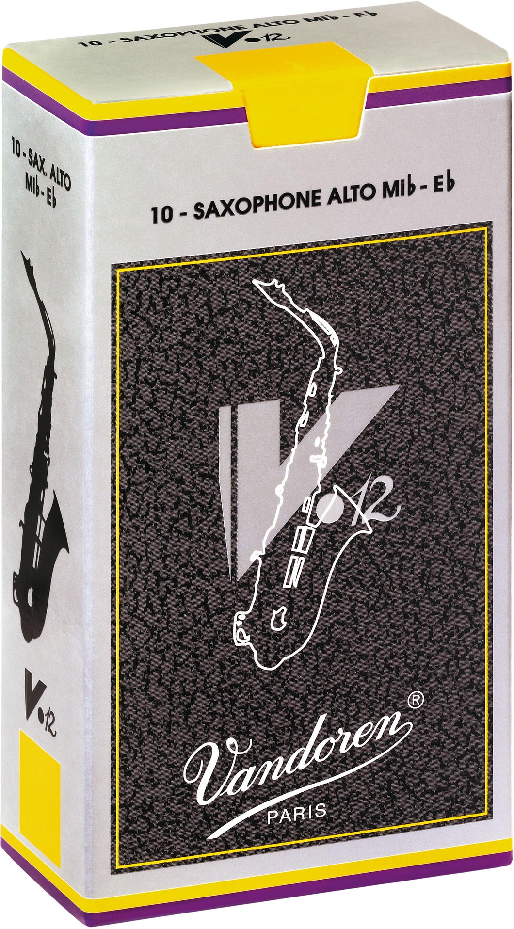 Vandoren V12 Alto Sax, Box of 10 - Strength 3
