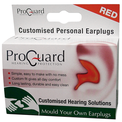 Proguard Mould Your Own Ear Plugs Red