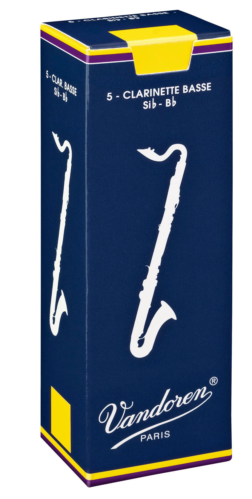 Vandoren Traditional Bass Clarinet, Box of 5 - Strength 3.5