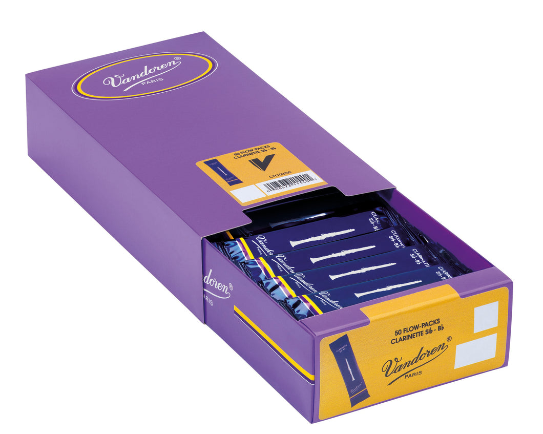 Vandoren Traditional Bb Clarinet, Box of 50 - Strength 2.5