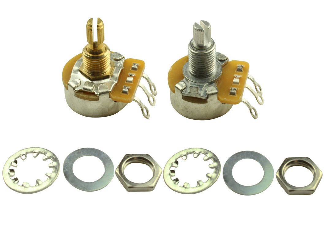 Pickguard shaft CTS potentiometers
