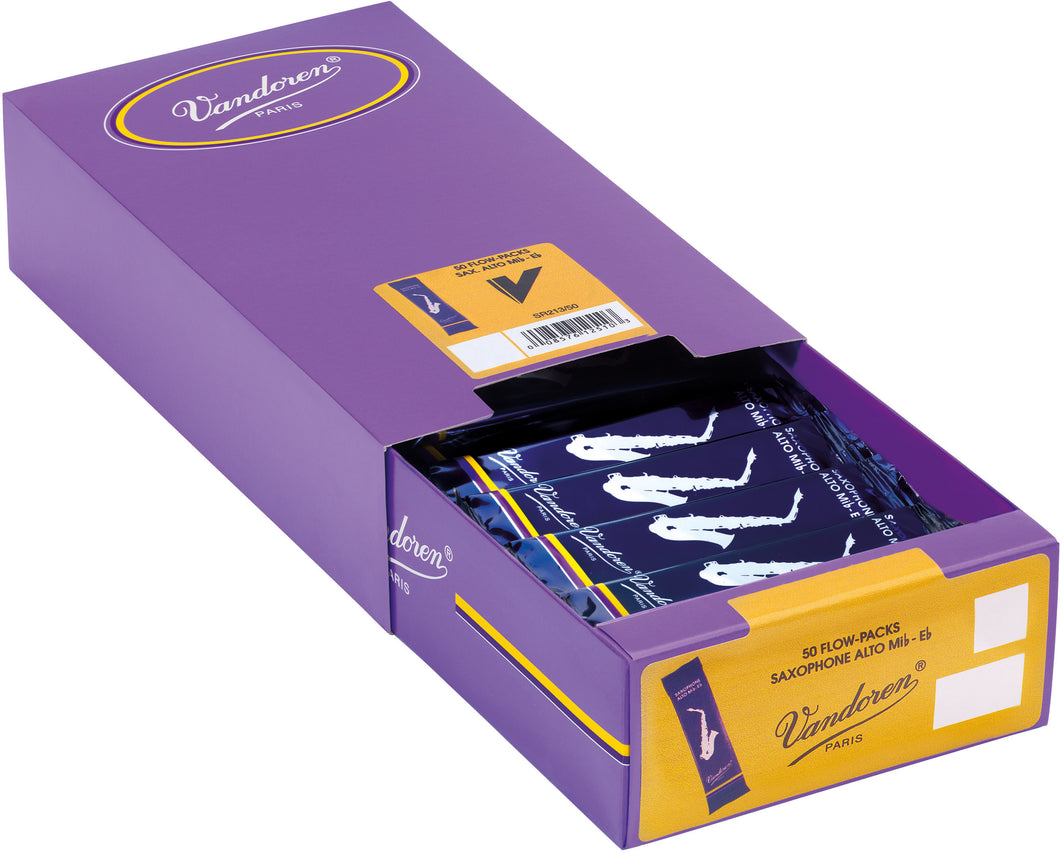 Vandoren Traditional Alto Sax, Box of 50 - Strength 2