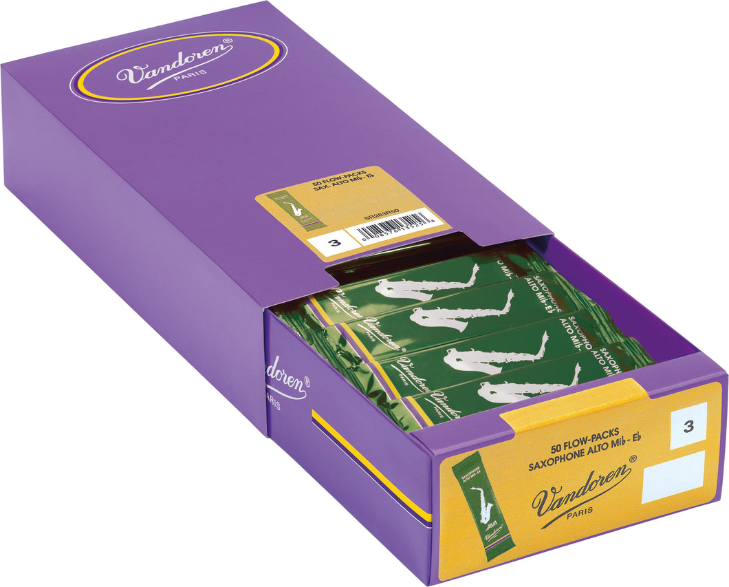 Vandoren V16 Alto Sax, Box of 50 - Strength 2.5