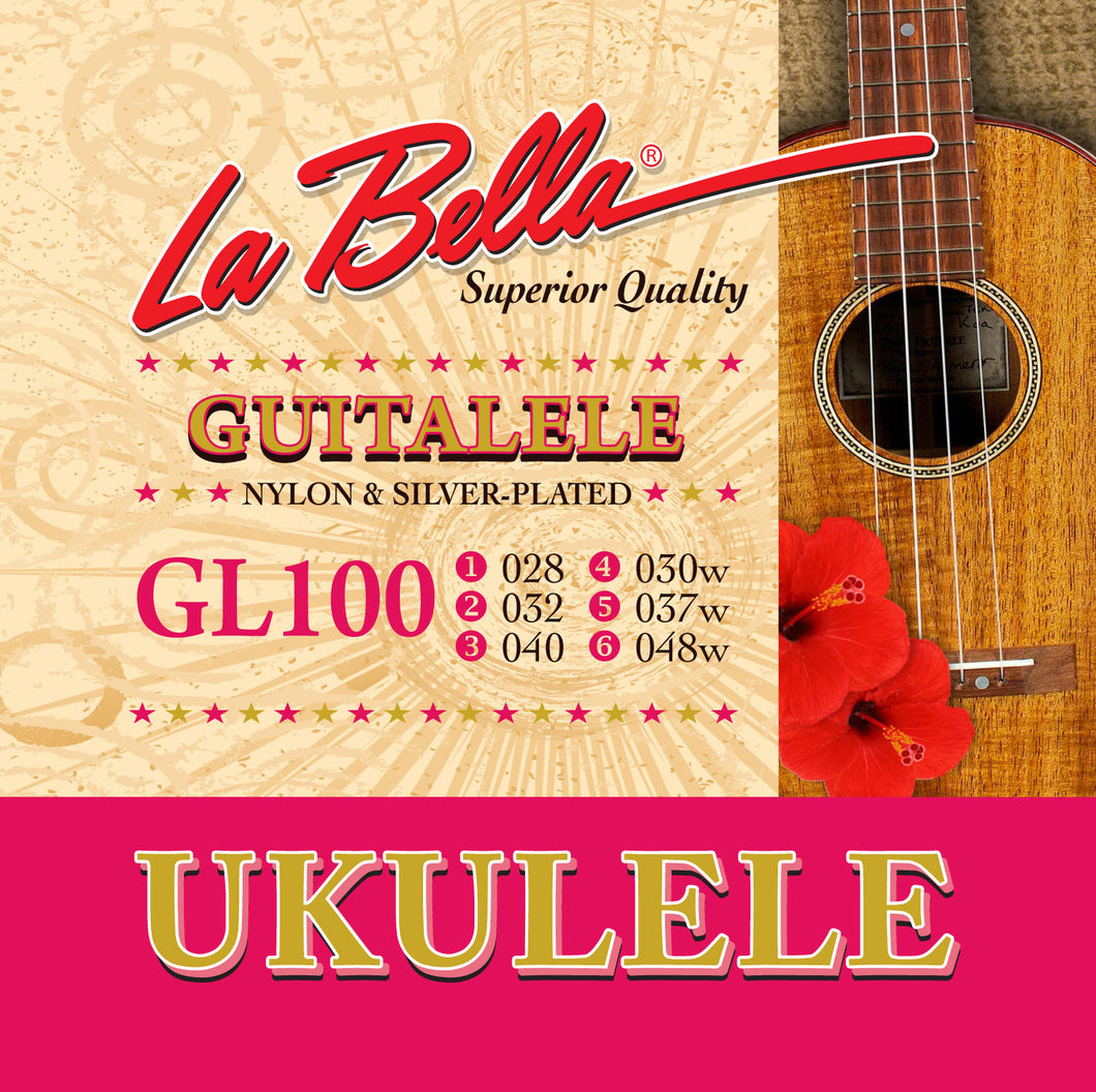 La Bella GL100 Guitalele 6-String Set 28, 32, 40, 30w, 37, 48w