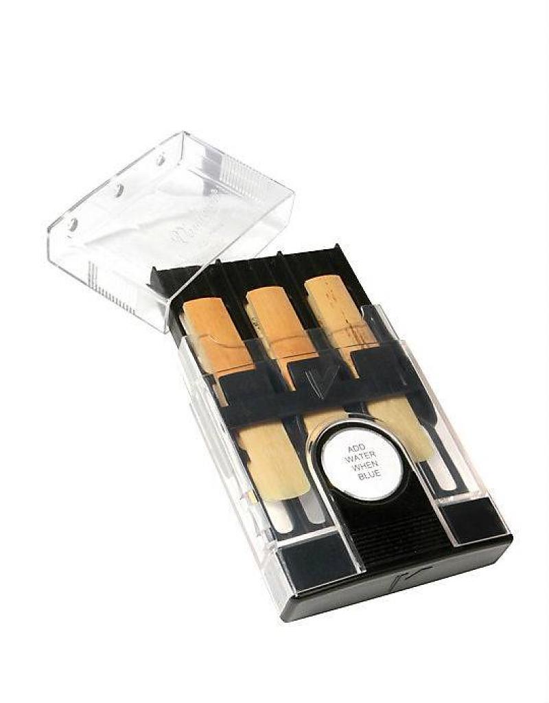 Vandoren HRC20 Reed Case - Holds 6 of any bass clarinet and tenor or baritone sax reeds.