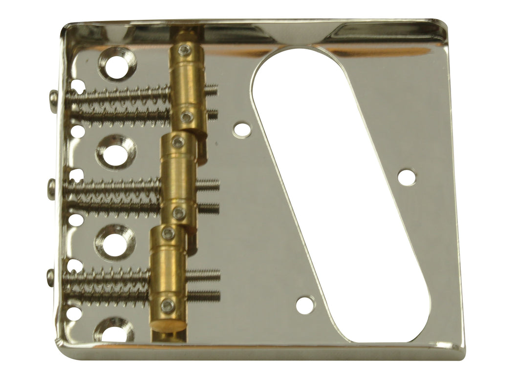 Left handed Telecaster vintage style brass saddled ash tray bridges
