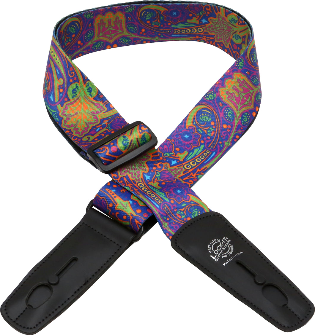 Lock-It 2 Inch Bob Masse Series Strap - Blue Journey