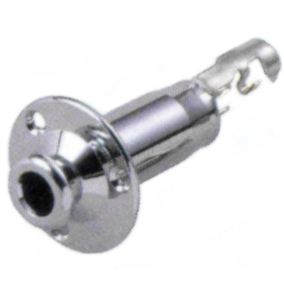 Mono Jack With Flange Chrome