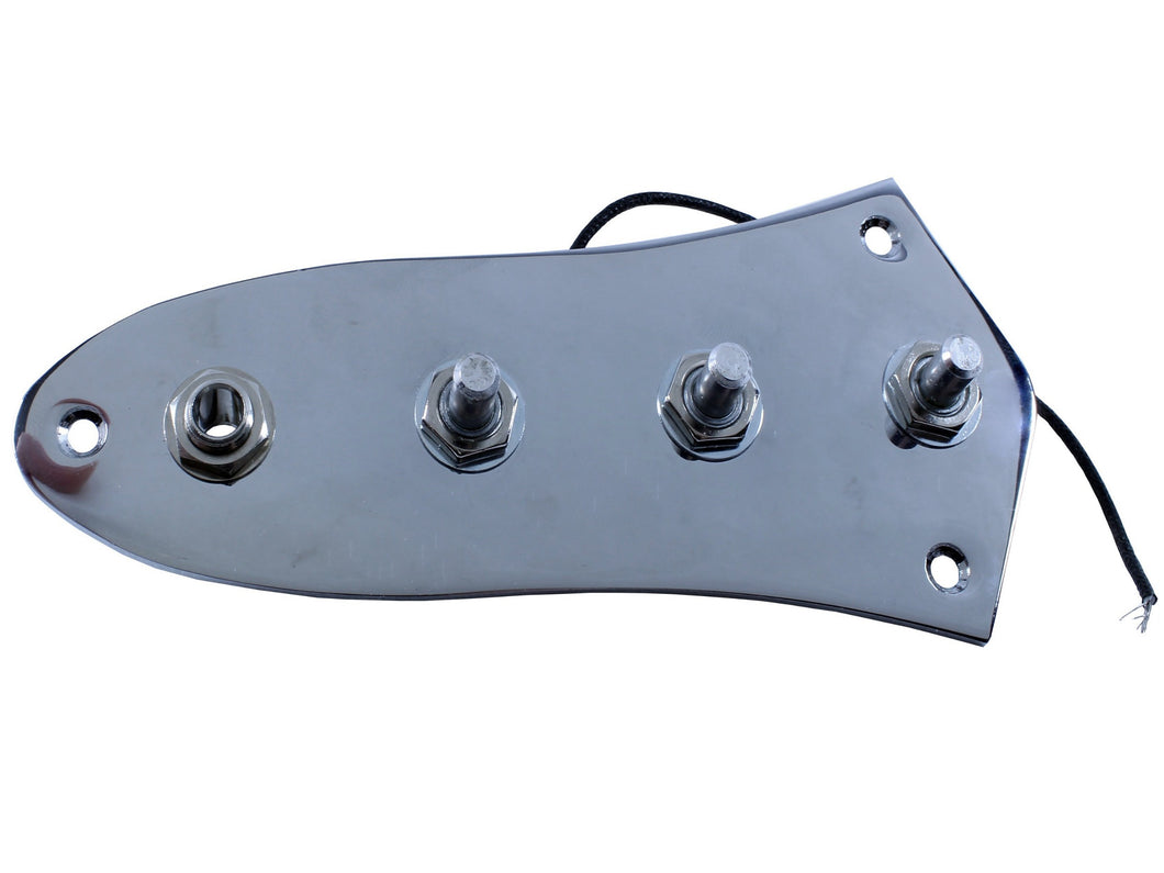 Loaded Jazz bass control plate
