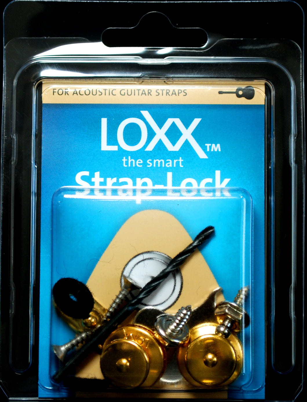 Loxx Music Box Acoustic Strap Locks - Gold