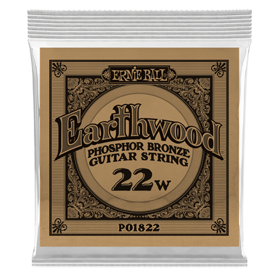 Ernie Ball Earthwood .022 Phosphor Bronze Acoustic Single