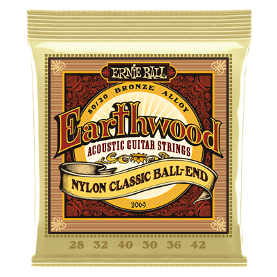 Ernie Ball Earthwood 2069 Nylon Folk Ballend Set